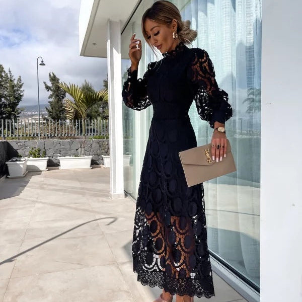 Chic Puff Sleeve Dress for Summer Events and Gatherings