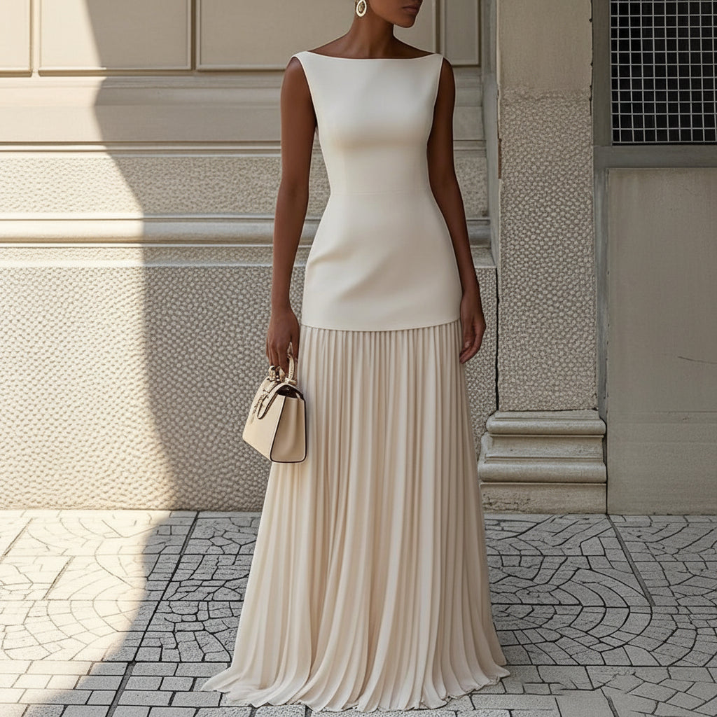 Flowing Pleated Dress