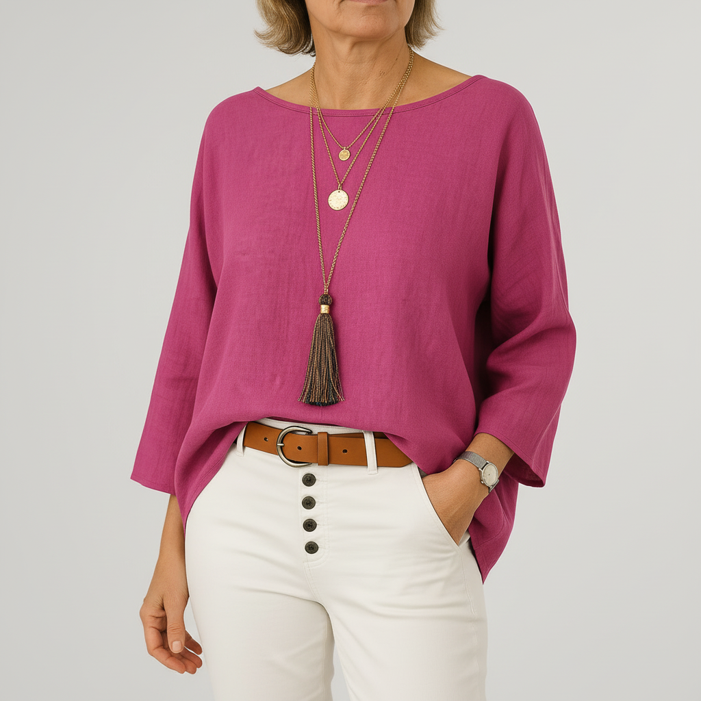 Oversized Linen Tunic Top for Effortless Breezy Style and Comfort 1