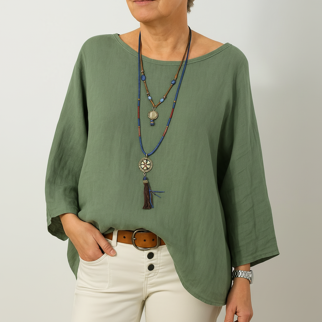 Oversized Linen Tunic Top for Effortless Breezy Style and Comfort 2