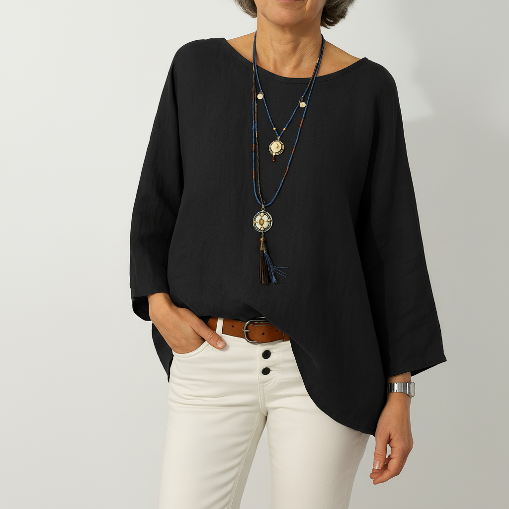 Oversized Linen Tunic Top for Effortless Breezy Style and Comfort 3