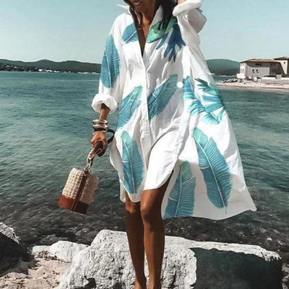 Oversized White Button Up Shirt - Soft, Breathable Fabric for Casual Style 1