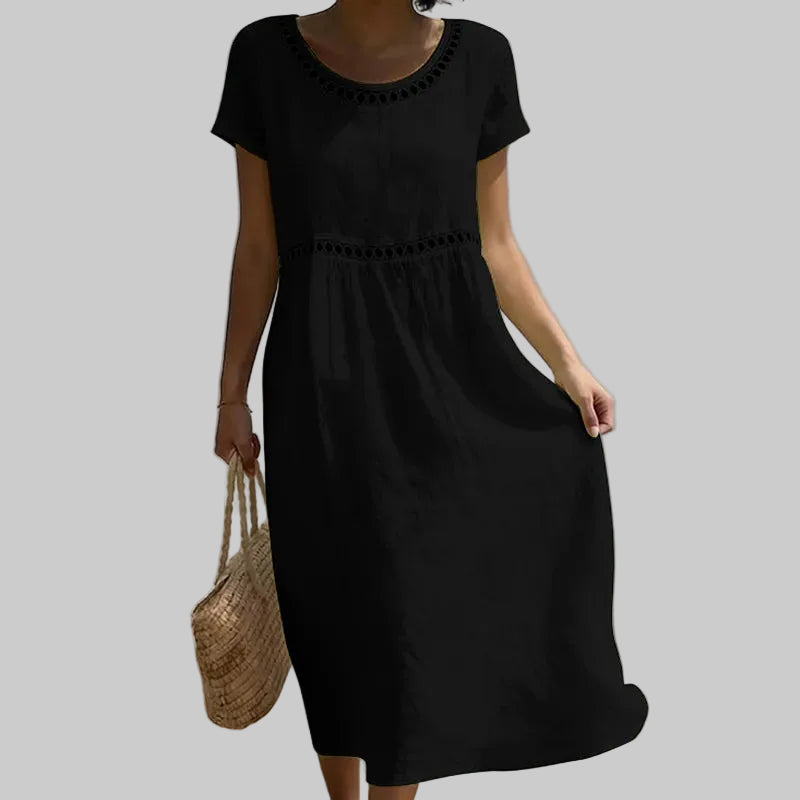 Short Sleeve Vacation Midi Dresses