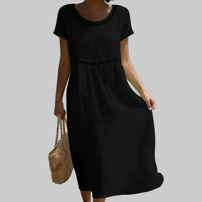 Short Sleeve Vacation Midi Dresses