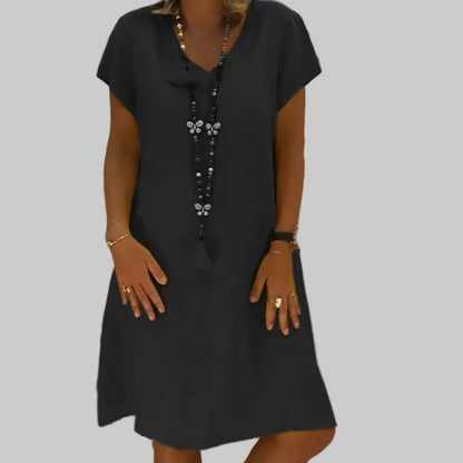 Boho Cotton Linen Midi Dresses