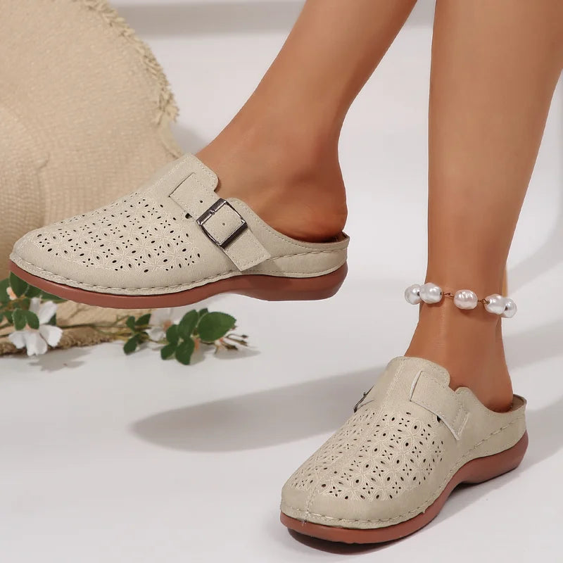 Perforated Mule Comfort Shoes