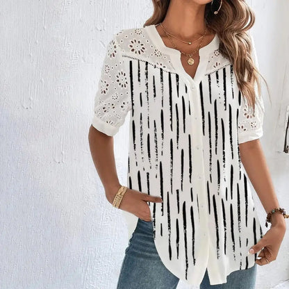 Temperament Style Casual Lace Tops