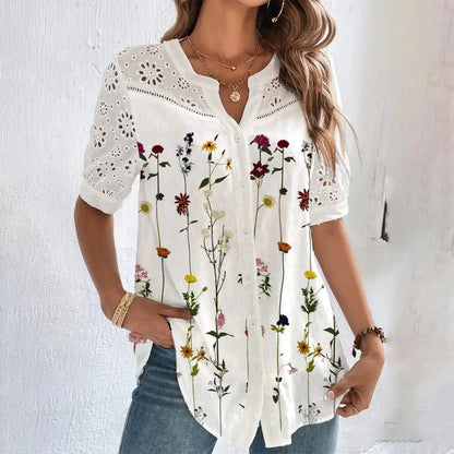 Temperament Style Casual Lace Tops