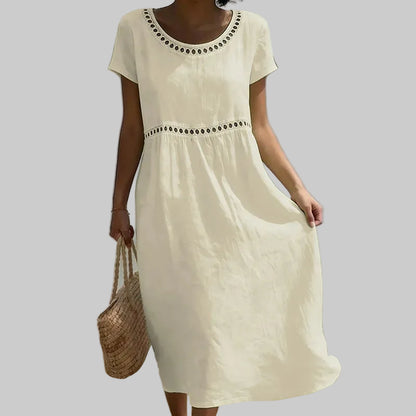 Short Sleeve Vacation Midi Dresses