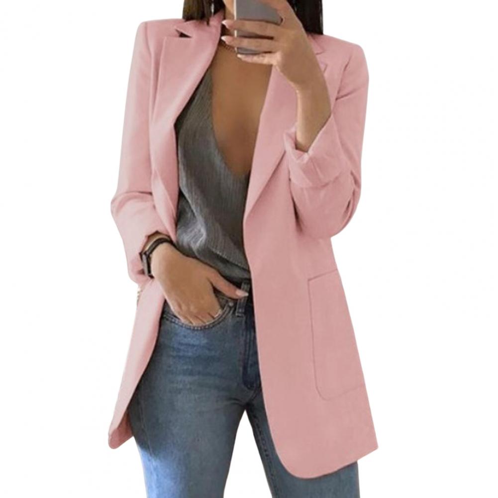 Lightweight Linen Blazer Open Front
