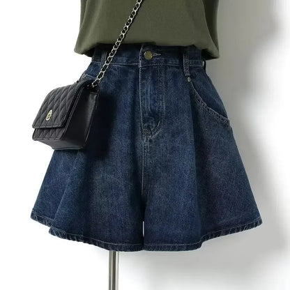 Wide Leg Summer Shorts with Chic A-Line Structure