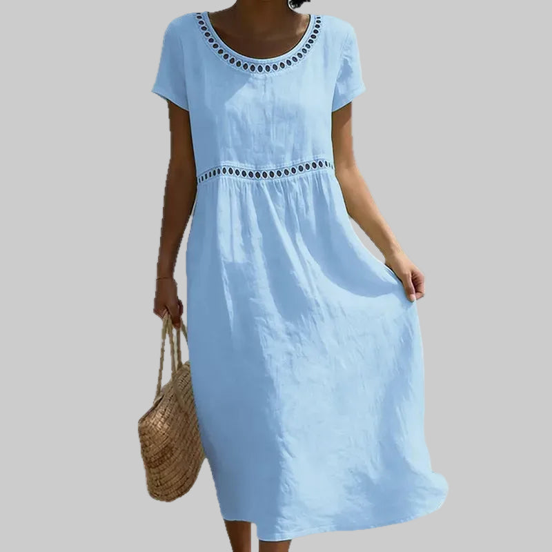 Short Sleeve Vacation Midi Dresses