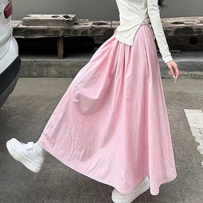 Casual Vacation Long Skirts with Comfortable Stretch Fit