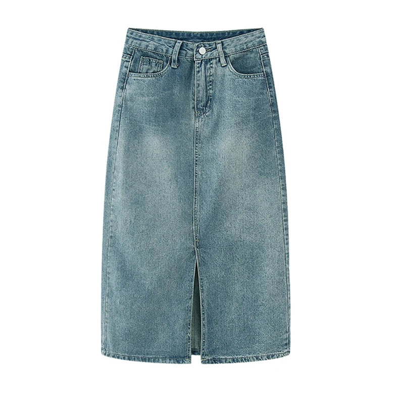 High Waist Slit Maxi Skirt with Timeless A-Line Shape
