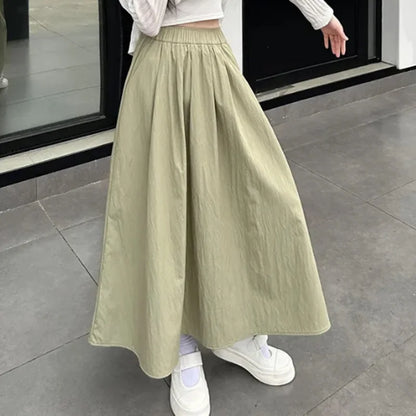 Casual Vacation Long Skirts with Comfortable Stretch Fit