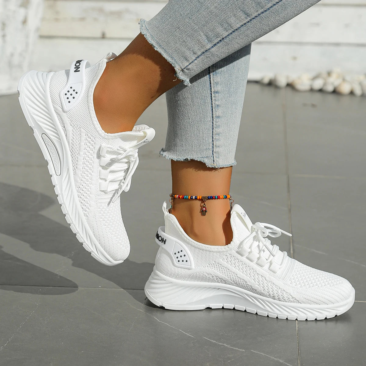 Breathable Woven Walking Sneakers