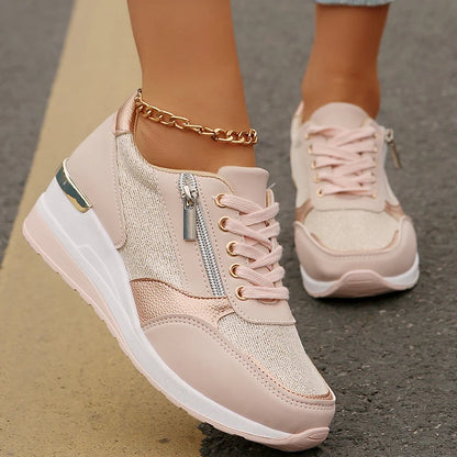 Lightweight Platform Sport Sneakers