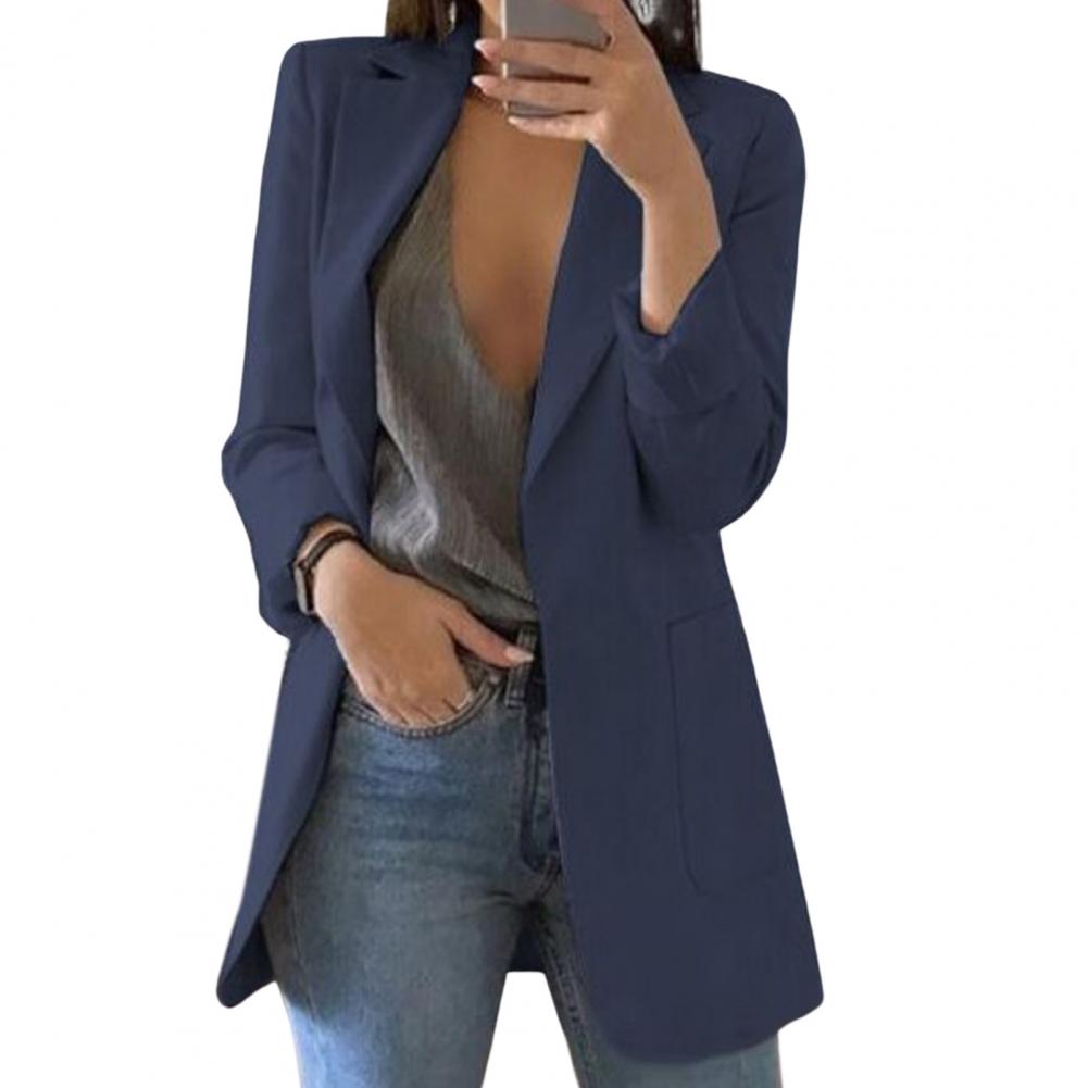 Lightweight Linen Blazer Open Front