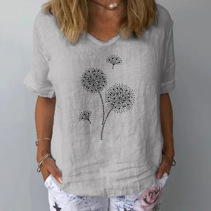 Loose Fit Summer Blouse Shirts