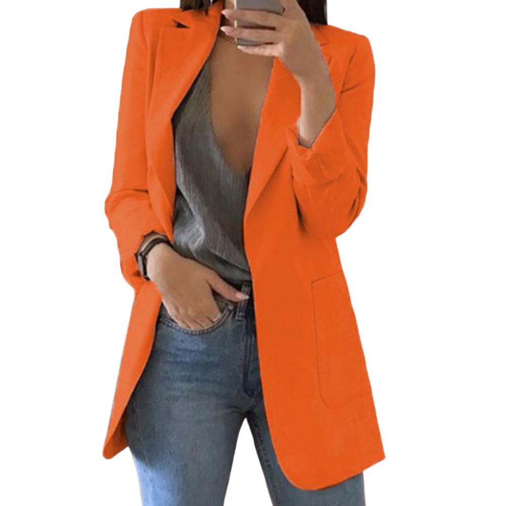 Lightweight Linen Blazer Open Front
