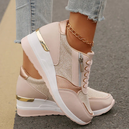 Lightweight Platform Sport Sneakers