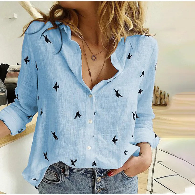 Chic Cotton Button Front Top