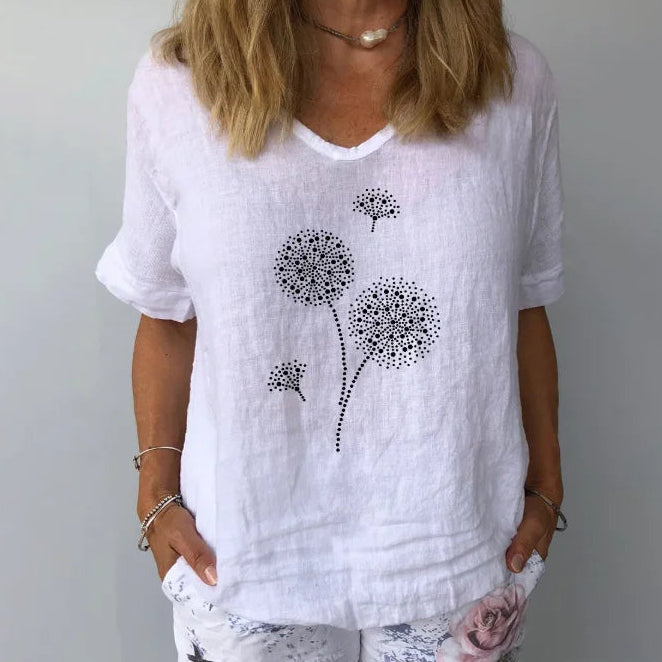 Loose Fit Summer Blouse Shirts
