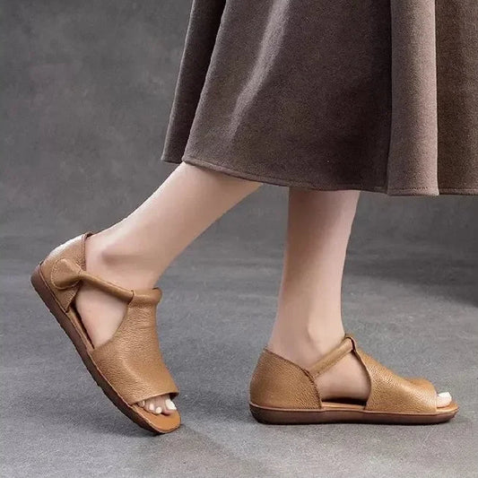 Open Toe T Strap Sandals