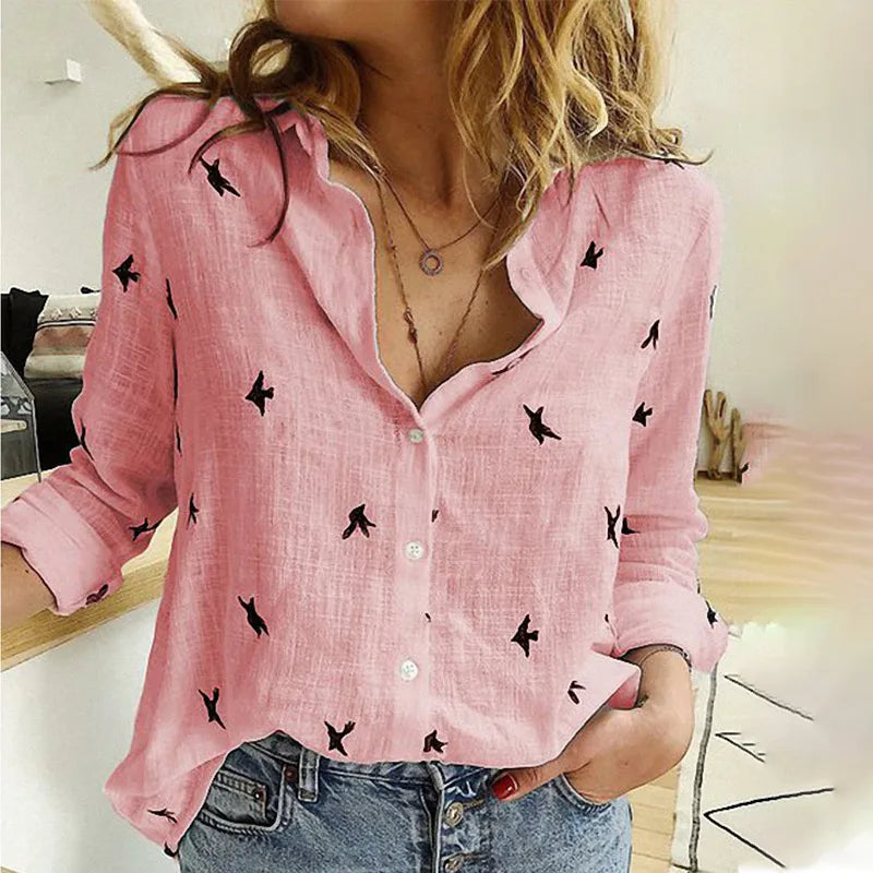 Chic Cotton Button Front Top