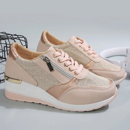 Lightweight Platform Sport Sneakers