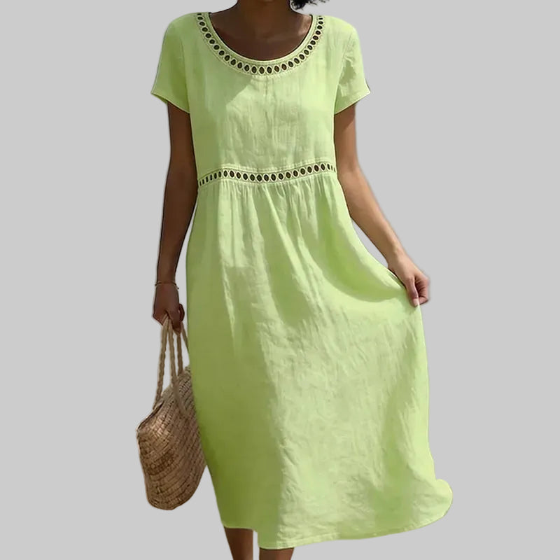 Short Sleeve Vacation Midi Dresses