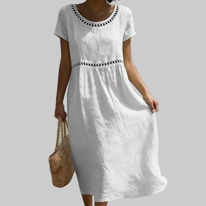 Short Sleeve Vacation Midi Dresses