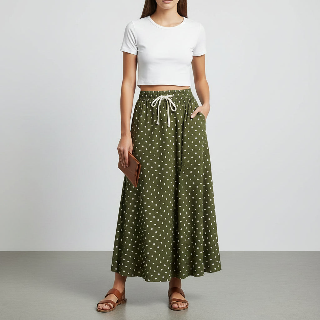 High Street Wide Leg Trousers with Adjustable Waist