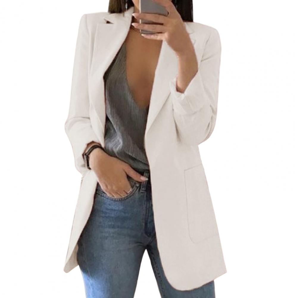 Lightweight Linen Blazer Open Front