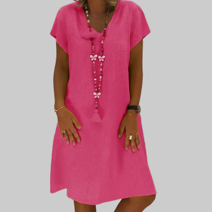 Boho Cotton Linen Midi Dresses