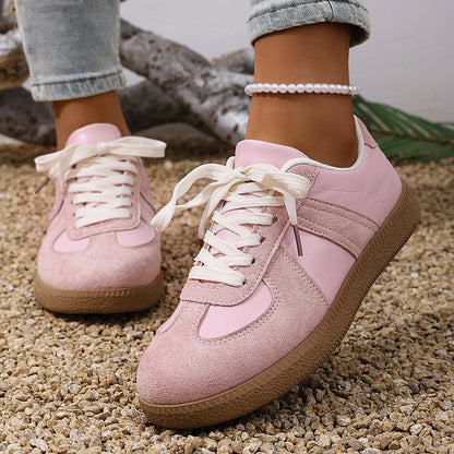 Faux Suede Thick Sole Shoes