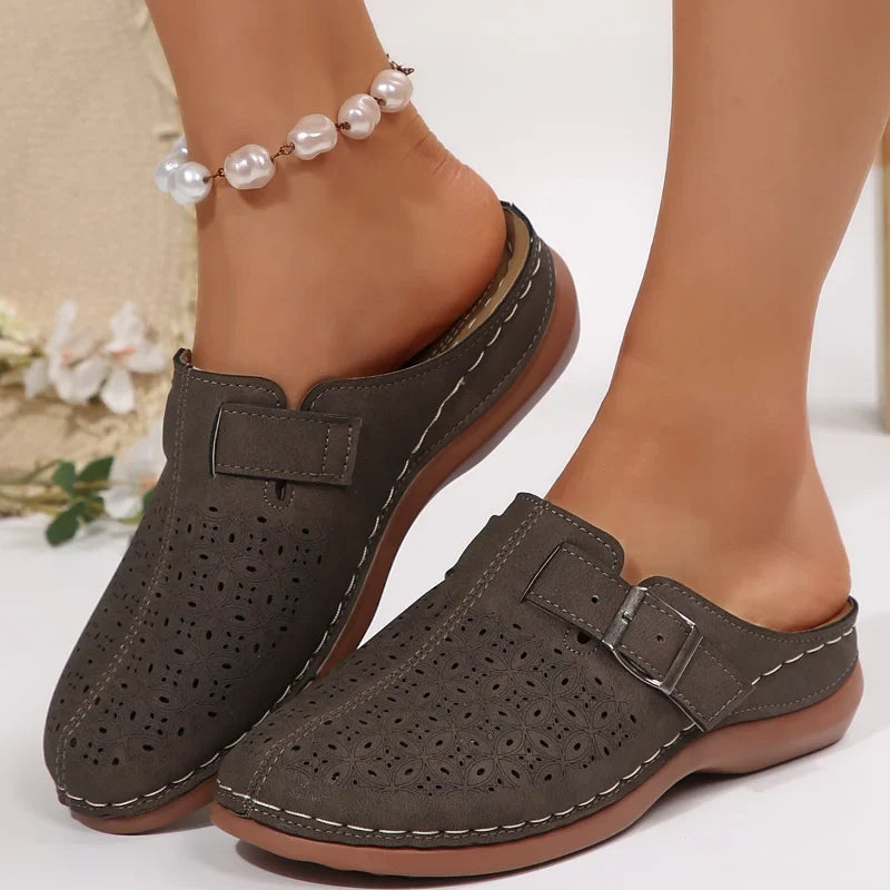 Perforated Mule Comfort Shoes