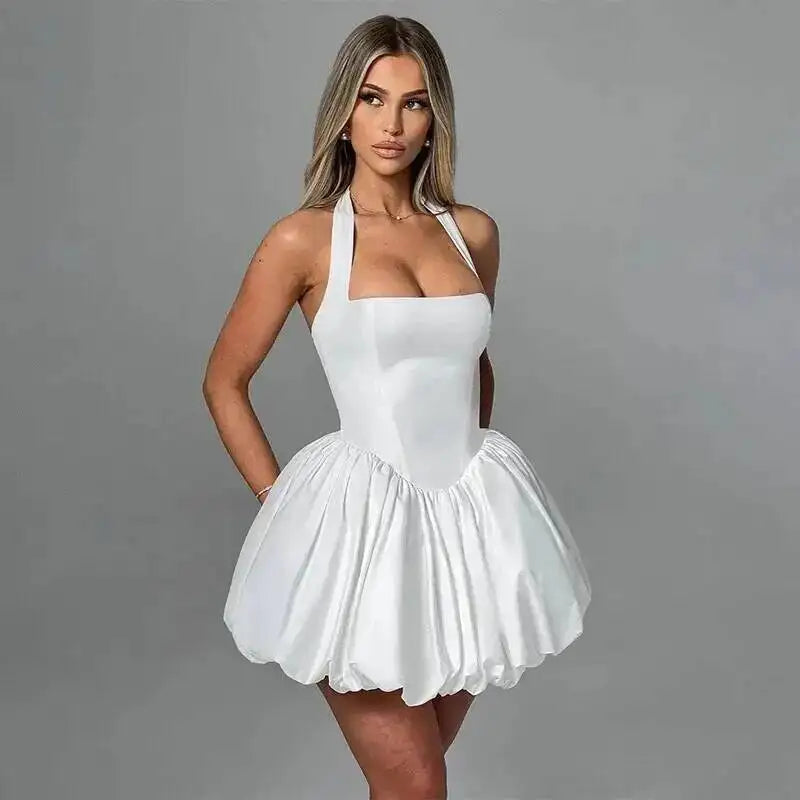 Elegant Mini Dress with Graceful Feminine Appeal