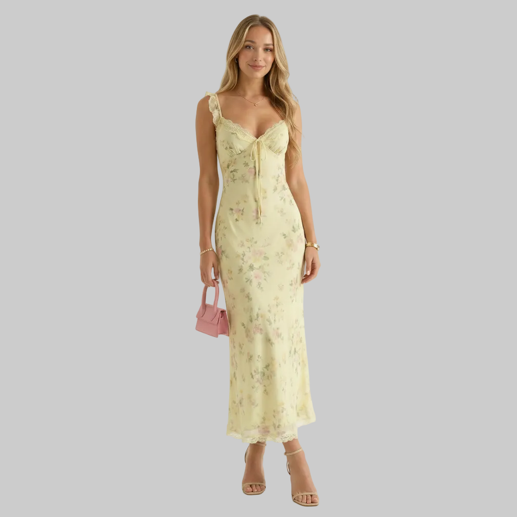 Lightweight Floral Midi Dress