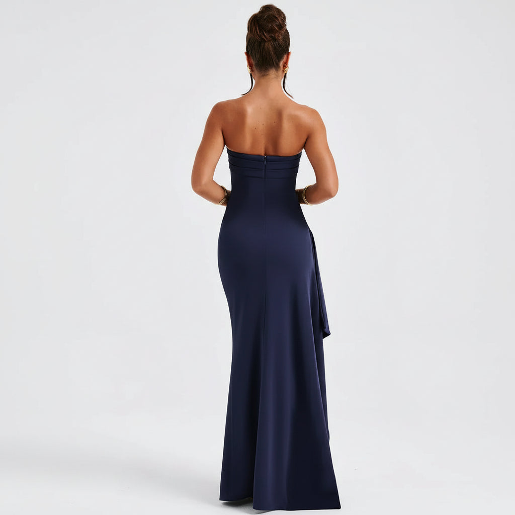Twisted Maxi Dress in Soft Fabric for Elegant Spring and Summer Events 2