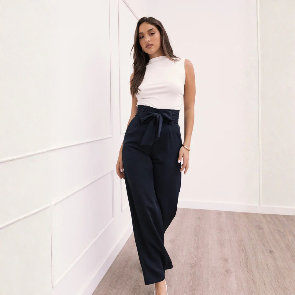 Relaxed Linen Pants Straight Leg