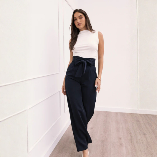 Relaxed Linen Pants Straight Leg