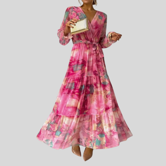 Floral Wrap Maxi Dress