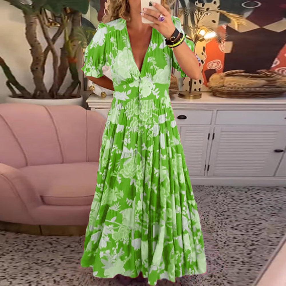 Vibrant Floral Maxi Dress for Effortless Summer Elegance 9