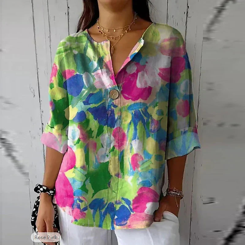 Floral Blouse Spring Brunch