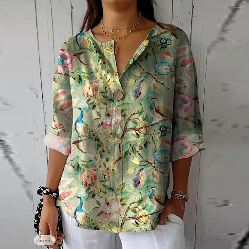 Floral Blouse Spring Brunch