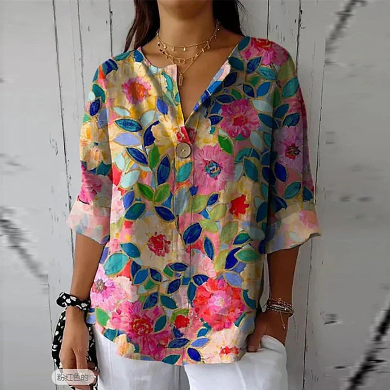 Floral Blouse Spring Brunch