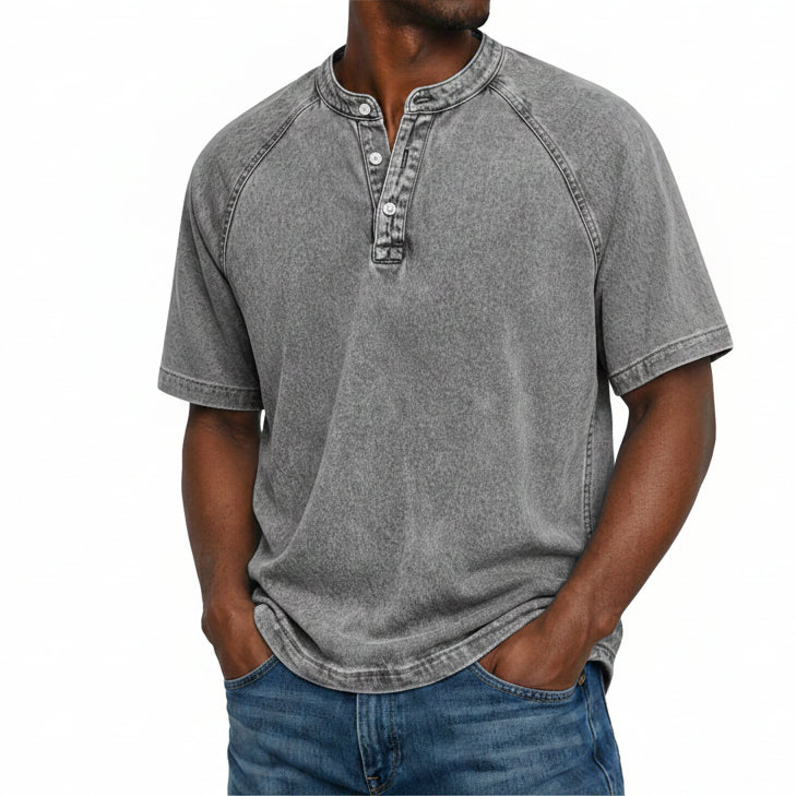 Vintage Shirt - Relaxed Fit with Button Closure for Timeless Style 3