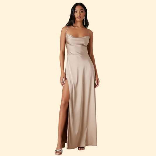 Chic Silk Maxi Dress