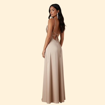 Chic Silk Maxi Dress